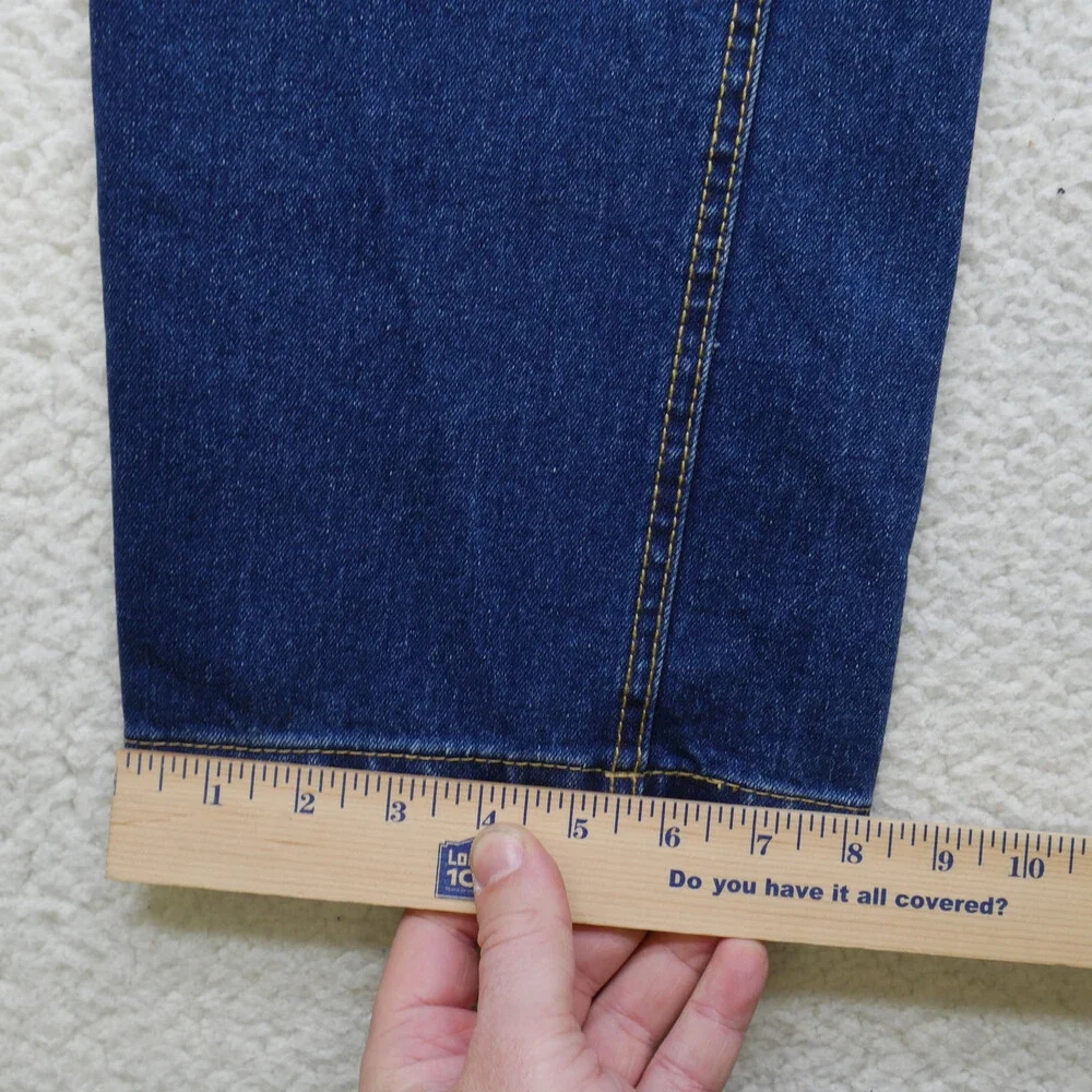 Duke Haband Jeans Mens 32x29 Straight Fit Blue Denim Classic High Rise Stretch